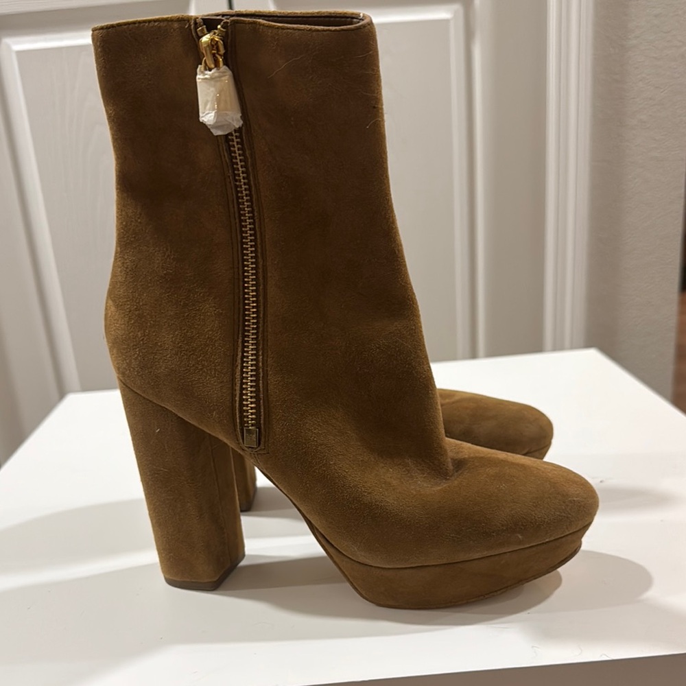 Brown Suede Ankle Boots